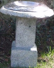 Artificial Rock Birdbath