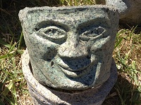 Green Smilin N Garfunkel Garden Statue