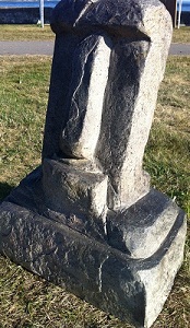 Moai Head Garden Statue