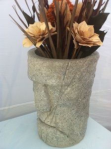 Big Stone Moai Flower Pot